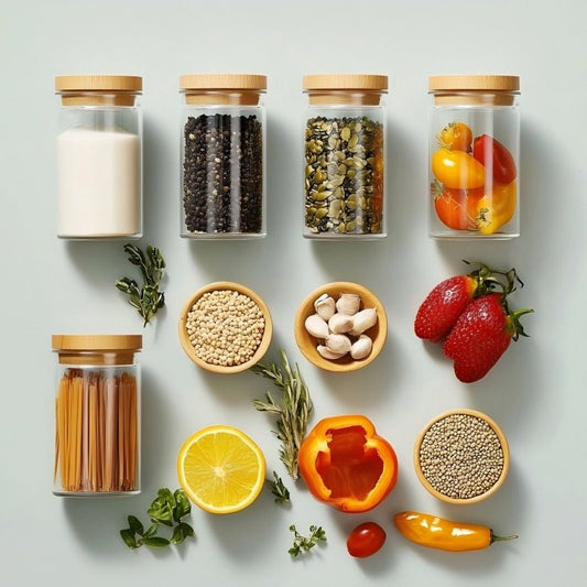 GLASS STORAGE JARS - DeDiAl E - Commerce