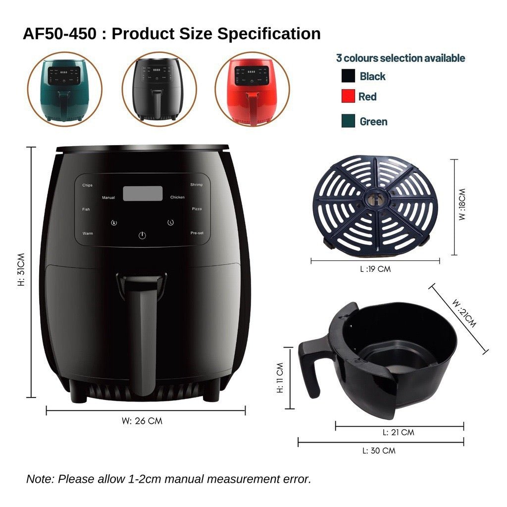 SILVEREST CREST AIR FRYER - DeDiAl E - Commerce